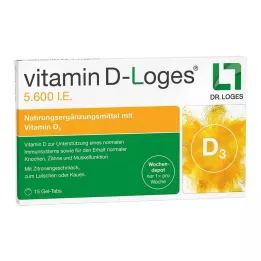 VITAMIN D-LOGES 5600 IE ukentlig depot tyggetabletter, 15 stk