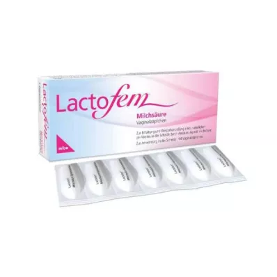 LACTOFEM Melkesyre vaginale stikkpiller, 14 stk LACTOFEM Melkesyre vaginale stikkpiller, 14 stk