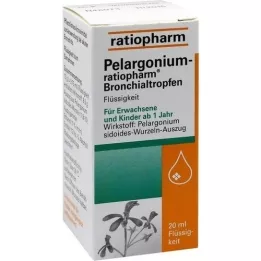 PELARGONIUM-RATIOPHARM bronkialdråper, 20 ml