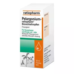 PELARGONIUM-RATIOPHARM Bronkiedråper, 20 ml
