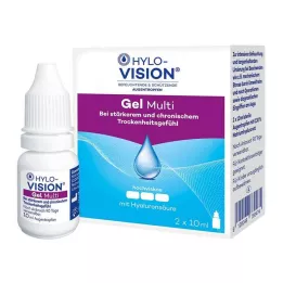 HYLO-VISION Gel multi øyedråper, 2X10 ml