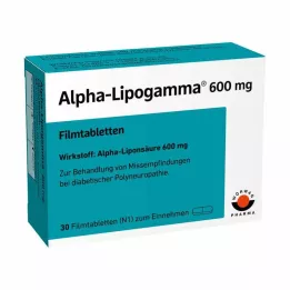 ALPHA-LIPOGAMMA 600 mg filmdrasjerte tabletter, 30 stk