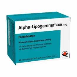 ALPHA-LIPOGAMMA 600 mg filmdrasjerte tabletter, 60 stk