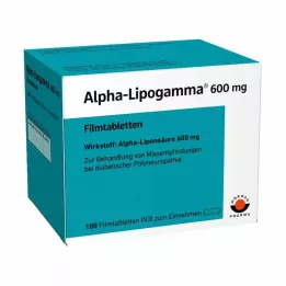 ALPHA-LIPOGAMMA 600 mg filmdrasjerte tabletter, 100 stk