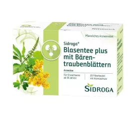 SIDROGA Blærete pluss med bjørnebærblader, 20X2,0 g