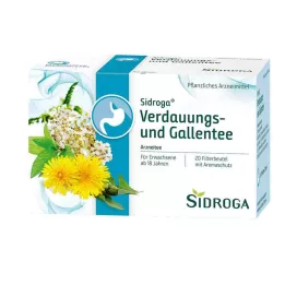 SIDROGA Filterposer for fordøyelse og gallte, 20X2,0 g