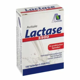 LACTASE 3500 FCC tabletter i klikkdispenser, 100 stk