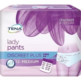 Tena Lady Pants Diskret Plus Medium, 12 stk