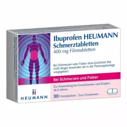 IBUPROFEN Heumann Smertetabletter 400 mg, 30 stk
