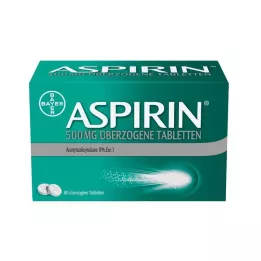 ASPIRIN 500 mg overtrukket tabletter, 80 stk