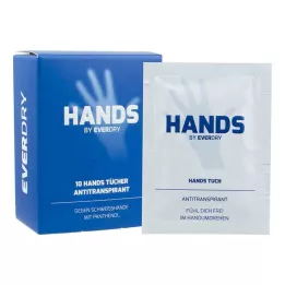 Everdry Antiperspirant kluter for hendene, 10 stk