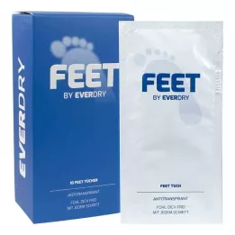 EVERDRY Føttservietter, 10 stk