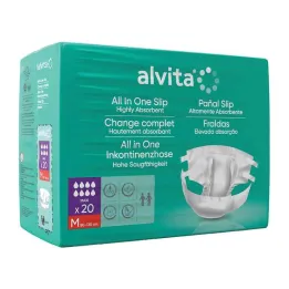 Alvita Alt-i-ett inkontinensbukse maxi med.natt, 20 stk