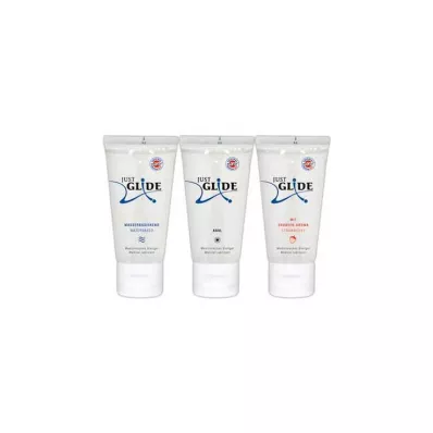 JUST GLIDE med smøremiddel assortert, 3X50 ml JUST GLIDE med smøremiddel assortert, 3X50 ml
