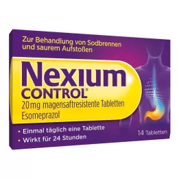 NEXIUM Kontroll 20 mg gastroresistente tabletter, 14 stk