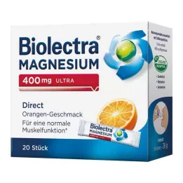 BIOLECTRA Magnesium 400 mg ultra Direct Orange, 20 stk