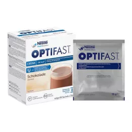 OPTIFAST hjemme Drikk sjokoladepulver, 8X55 g