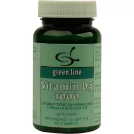 VITAMIN D3 1000 kapsler, 90 stk
