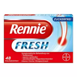 RENNIE FRESH Tyggetabletter, 48 stk