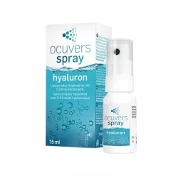 OCUVERS spray hyaluron øyespray med hyaluronsyre, 15 ml