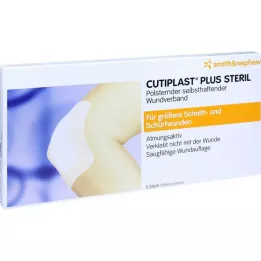 CUTIPLAST Pluss steril 10x19,8 cm bandasje, 5 stk