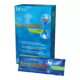 FERROTONE Strykejern med eplekonsentrat og vitamin C-flaske, 14x25 ml