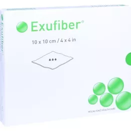 Exfiber gel-danner fiber fiber 10x10 cm, 10 stk