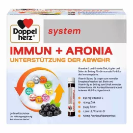 DOPPELHERZ Immun+Aronia system ampuller, 30 stk