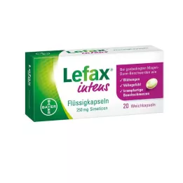 LEFAX intense væskekapsler 250 mg simetikon, 20 stk