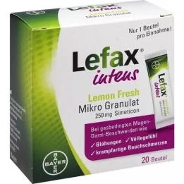 LEFAX Intego Lemon Fresh Mikro Granul.250 mg Sim., 20 stk