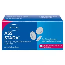 ASS STADA 100 mg gastrisk -resistente tabletter, 50 stk