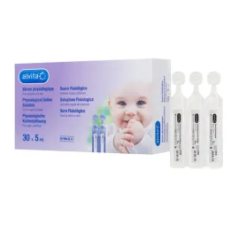 Alvita fysiologiske saltvannsampuller, 30X5 ml