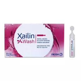 XAILIN Skyll øyeskylleløsning i enkeltdoser, 20X5 ml