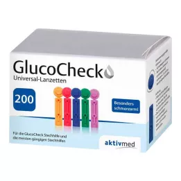GLUCOCHECK Lansetter Universal, 200 stk