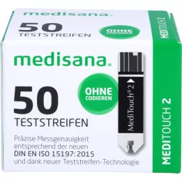 MEDITOUCH 2 teststrimler for blodsukker, 2X25 stk