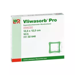 VLIWASORB Pro superabsorberende komp. steril 12,5x12,5 cm, 10 stk