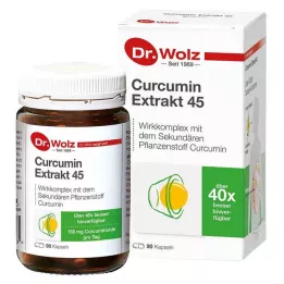 CURCUMIN EXTRAKT 45 Dr.Wolz kapsler, 90 stk