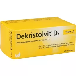 DEKRISTOLVIT D3 2.000, dvs. tabletter, 120 stk