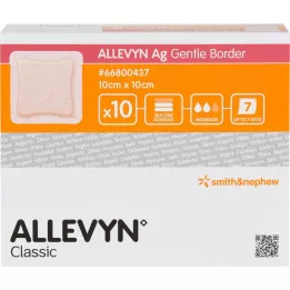 ALLEVYN AG Gentle Border 10x10 cm Wound Association, 10 stk