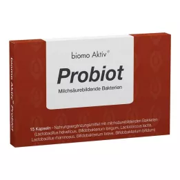 BIOMO Aktive Probiot-kapsler, 15 stk