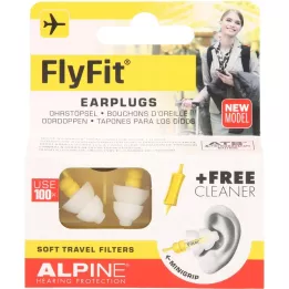 ALPINE FLYFIT Ørepropper, 2 stk