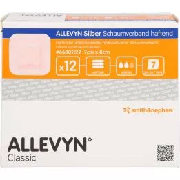 ALLEVYN Sølvskumblanding 7x8 cm lim, 12 stk