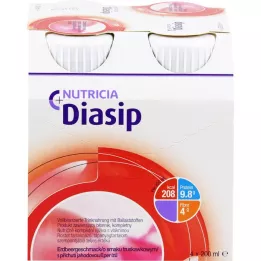 DIASIP Jordbærsmak, 4X200ml