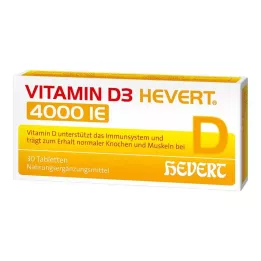 VITAMIN D3 HEVERT 4000 IE tabletter, 30 stk