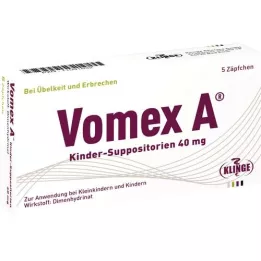VOMEX A Childrens Suppositories 40 mg, 5 stk