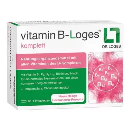 VITAMIN B-LOGES komplette filmdrasjerte tabletter, 120 stk