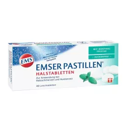 EMSER Pastiller med mentolfriskhet sukkerfrie, 30 stk