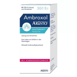 AMBROXOL Aristo hostesaft 30 mg/5 ml oppløsning for oral bruk, 250 ml