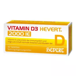 VITAMIN D3 HEVERT 2000 IE tabletter, 60 stk