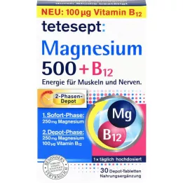 TETESEPT Magnesium 500+B12 Depottabletter, 30 stk